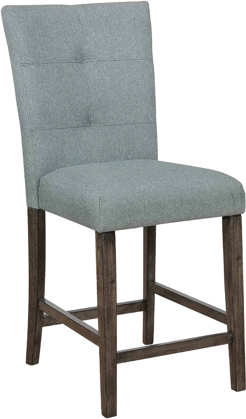 Gray Upholstered Counter Height Stool - Hollis-1