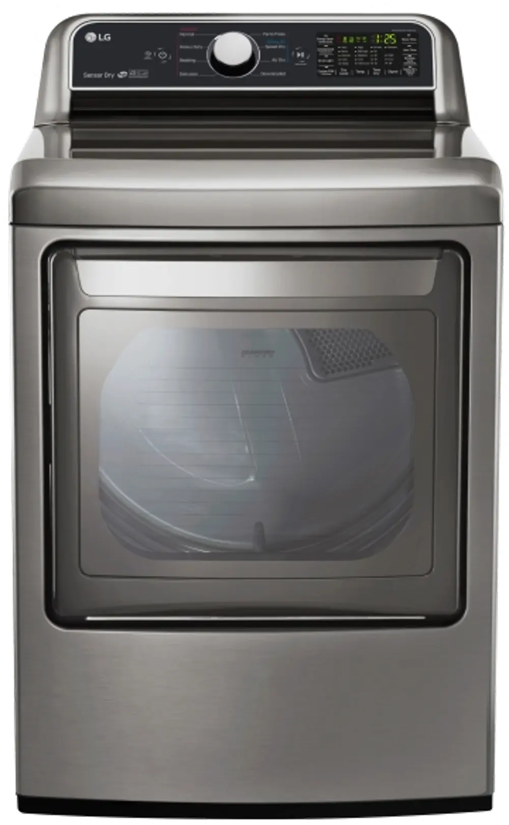 DLE7200VE LG Electric Dryer with Sensor Dry Technology - 7.3 cu. ft. Graphite Steel-1