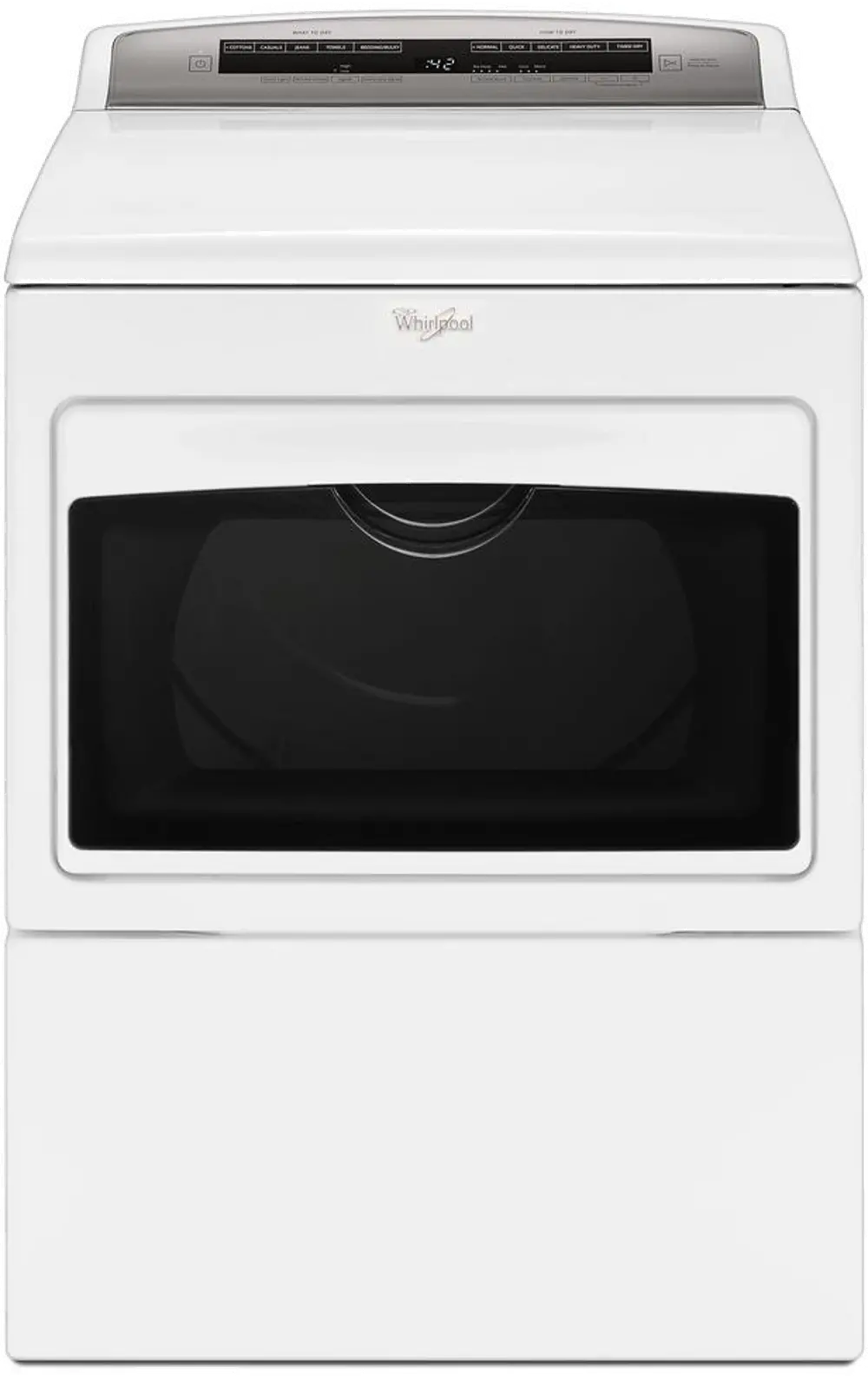 WED7500GW Whirlpool AccuDry Electric Dryer - 7.4 cu. ft. White-1