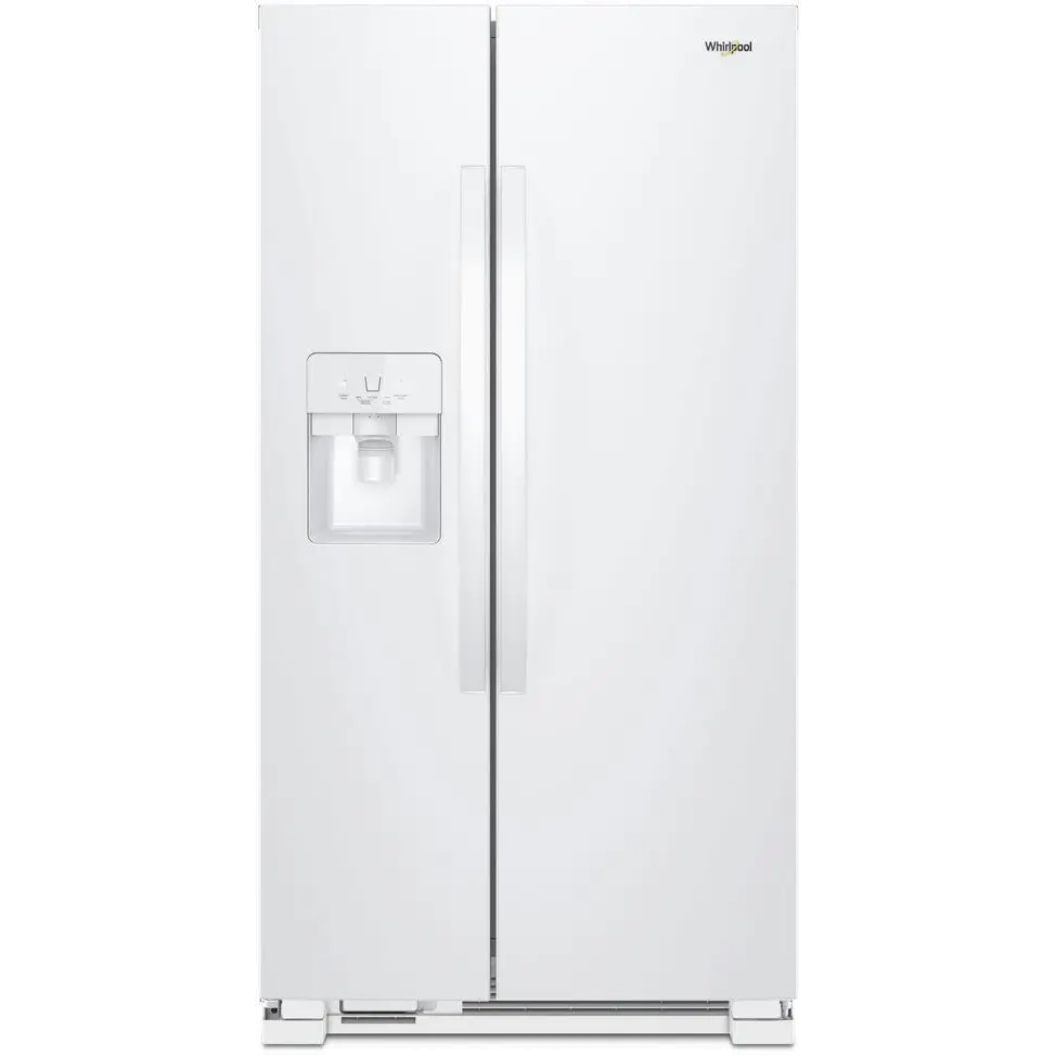 WRS321SDHW Whirlpool 21.4 cu ft Side by Side Refrigerator - 33 W White-1