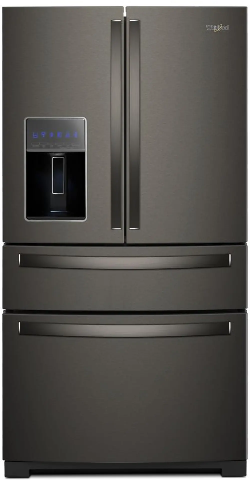 WRX986SIHV Whirlpool 26.2 cu ft 4 Door Refrigerator - Black Stainless Steel-1