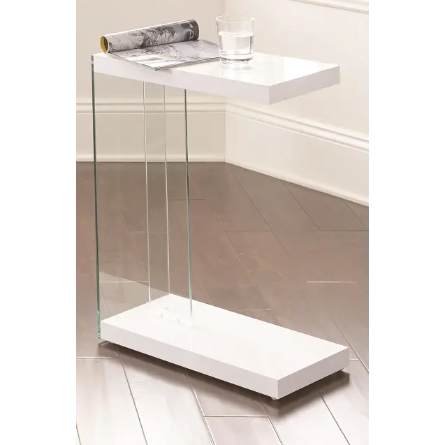 Elaina White Side Table-1