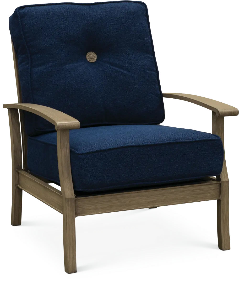 Navy Outdoor Patio Chair - Plank-1