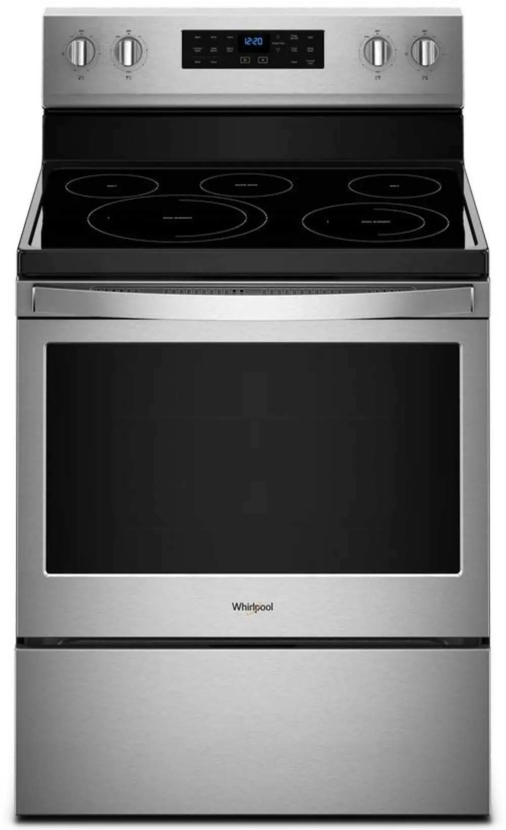 WFE550S0HZ Whirlpool 5.3 cu. ft. Freestanding Electric Range with Fan Convection Cooking - Stainless Steel-1