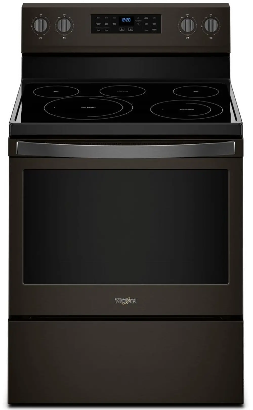 WFE550S0HV Whirlpool 5.3 cu. ft. Freestanding Electric Range with Fan Convection Cooking - Black Stainless Steel Fingerprint Resistance-1