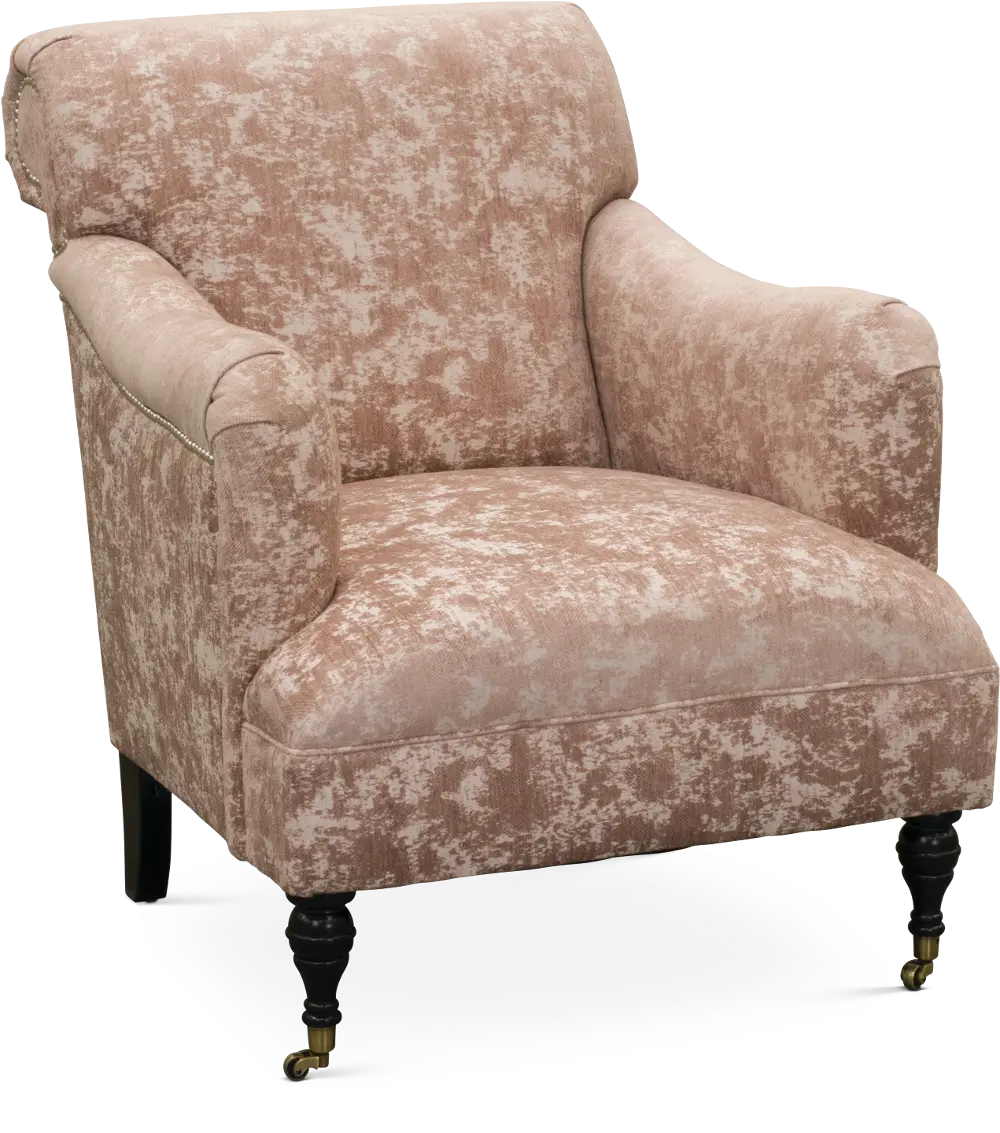 Traditional Blush Accent Chair - Elizabeth-1