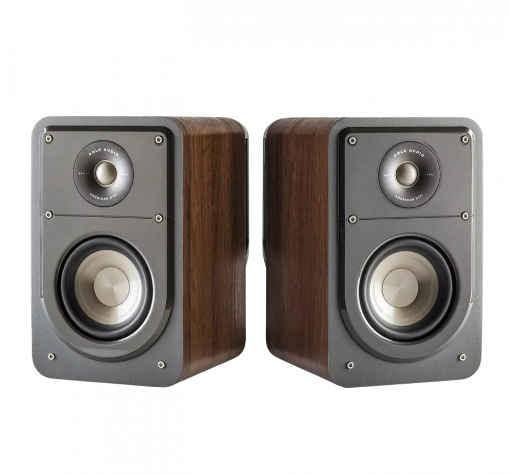 SIGN-S15,BKS,BRN,PR Polk S15 Audio Brown Bookshelf Speaker Pair-1