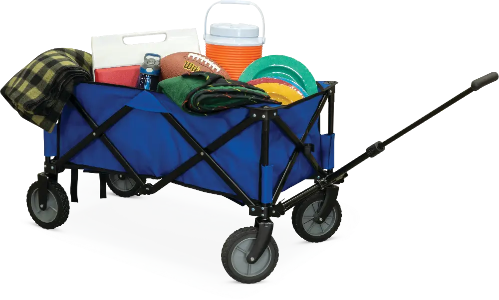 3' Blue Collapsible Wagon-1