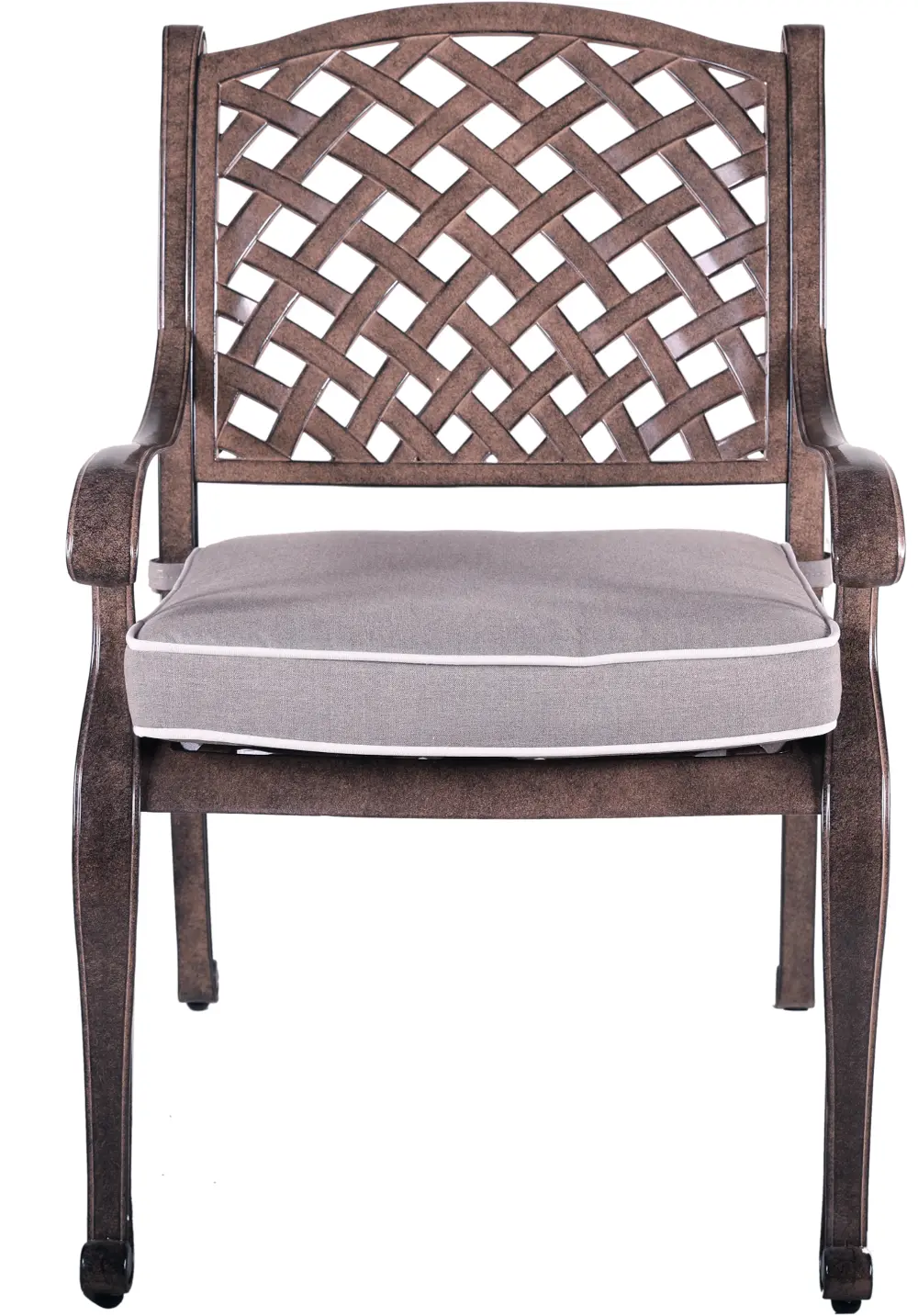 Light Brown Patio Chair and Cushion - Castle Rock-1