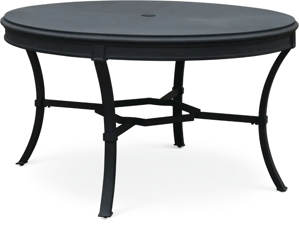 54 Inch Blue Gray Round Outdoor Patio Table - Antioch-1