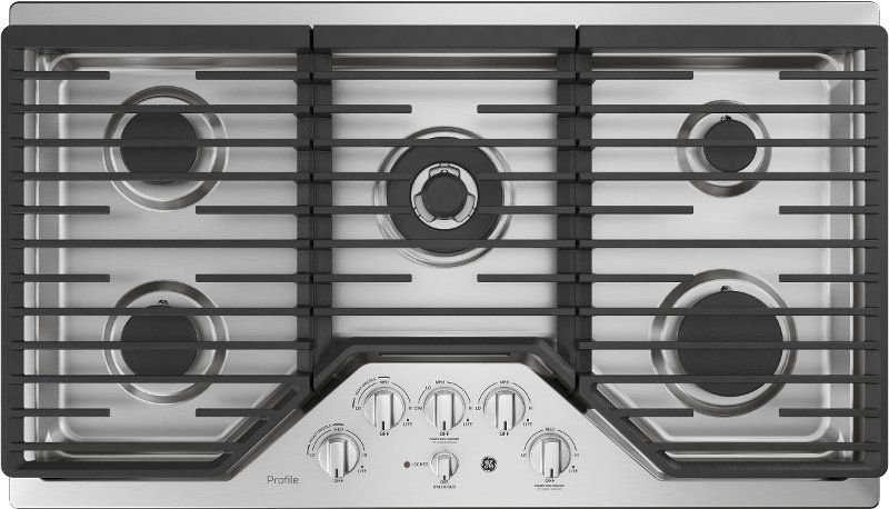 Ge Profile 36 Inch Gas Cooktop With Optional Extra Large Integrated Pgp9036slss Ge Profile 36 Inch Gas Cooktop With Optional Extra Large Integrated Griddle