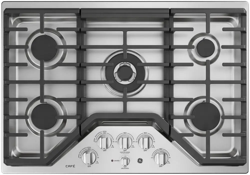 CGP9530SLSS Cafe 30 Inch Gas Cooktop - Stainless Steel-1