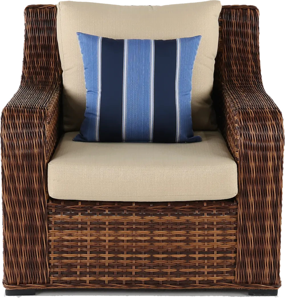 Tortola Wicker and Linen Outdoor Patio Chair-1