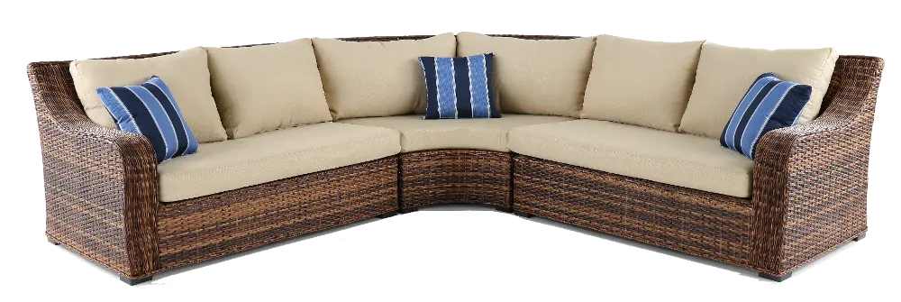 Tortola Tan Wicker Patio Sectional Sofa-1