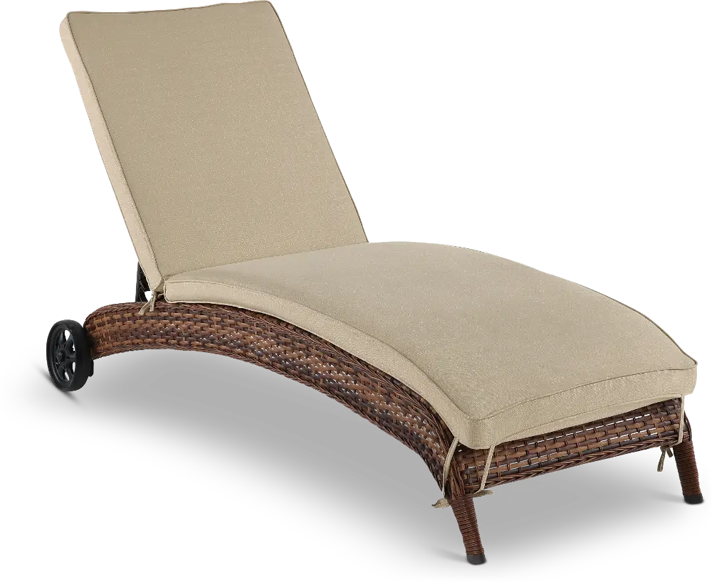 Appia Linen Patio Chaise Lounge Chair-1