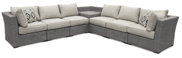 Patio Sets Hangzhou Creative Living Outdoor Furniture Rc Willey 7pc Tahoe Linmix Op1 Gray 7 Piece Outdoor Patio Sectional Sofa