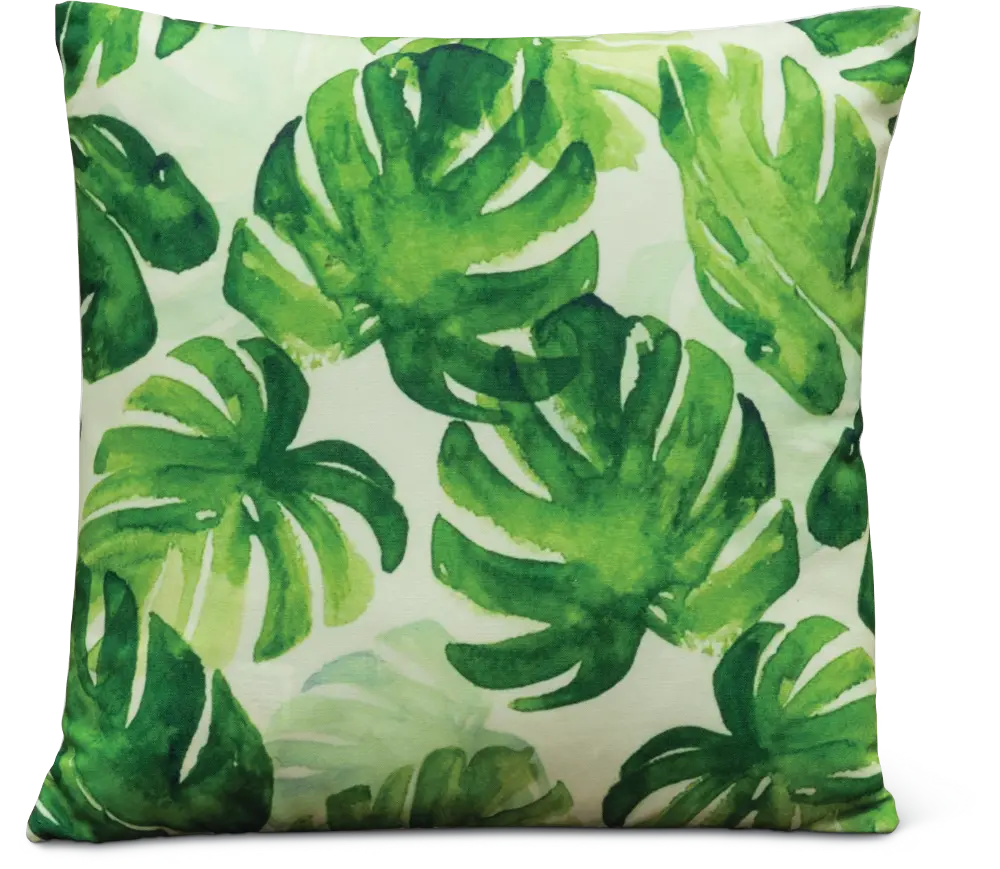 Printed Flower Filled Throw Pillow-1