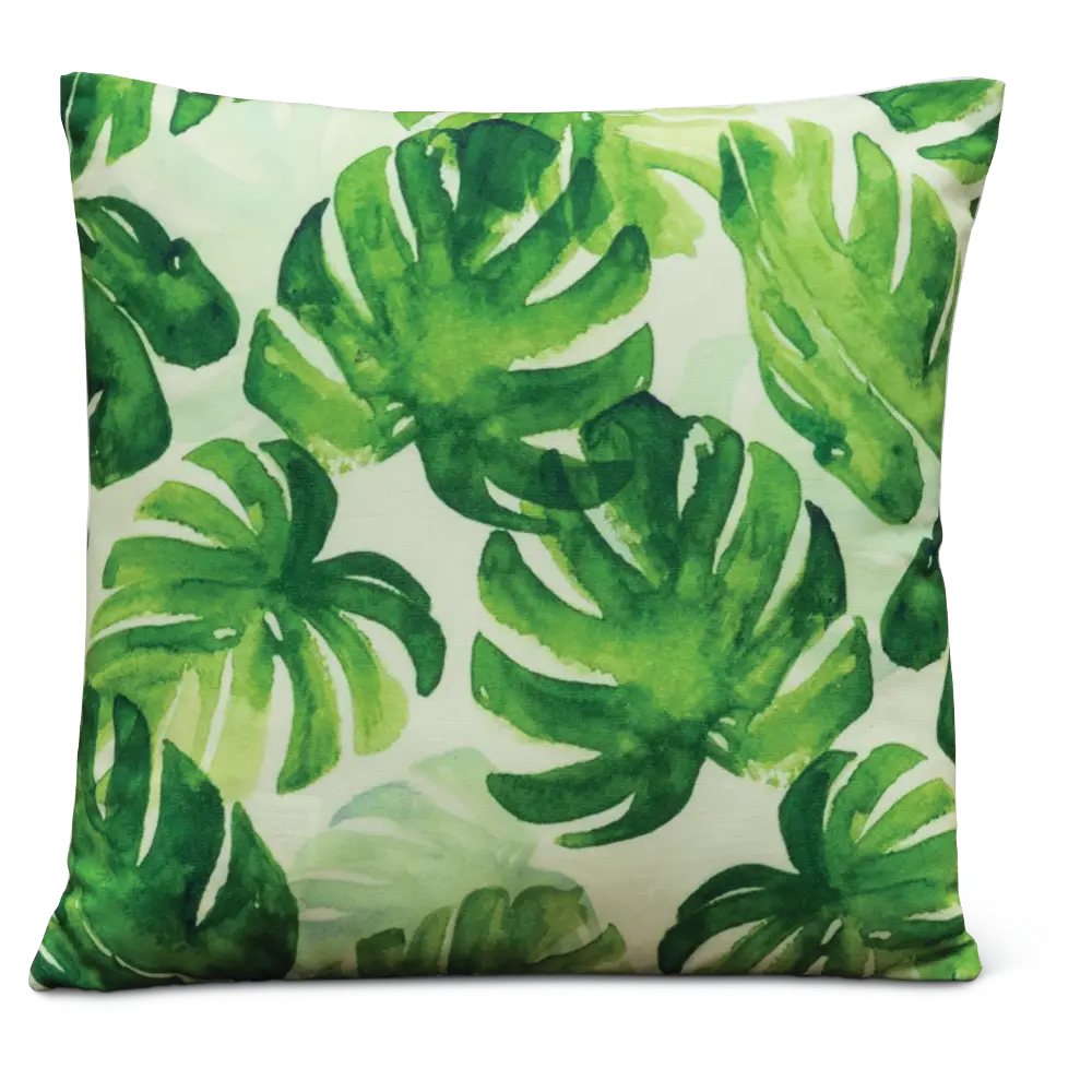 Printed Flower Filled Throw Pillow-1