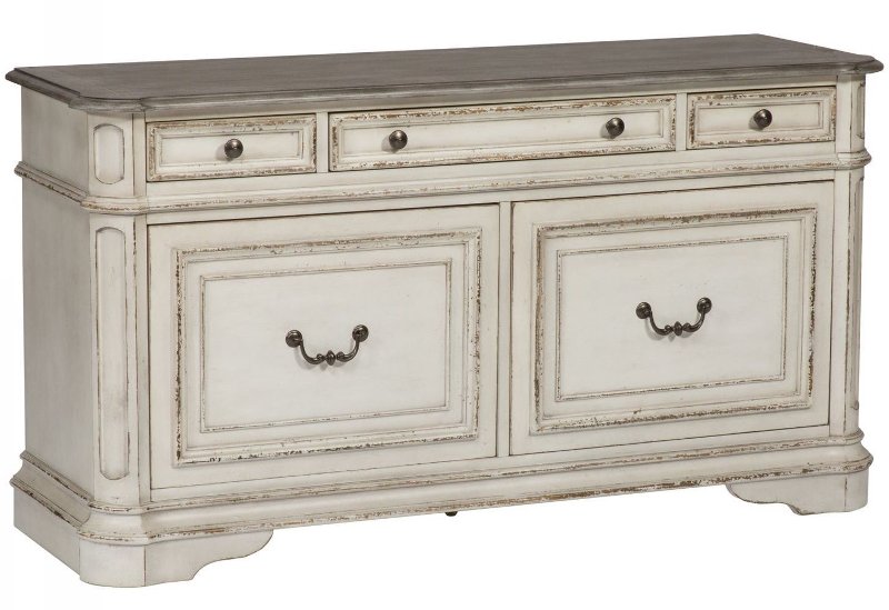 Magnolia Manor Antique White Cabinet