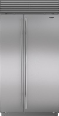 Sub Zero 42 In Wide 15 8 Cf Overlay Panel Side By Side Refrigerator With Dispenser 115v Bi 42sid O Ferguson