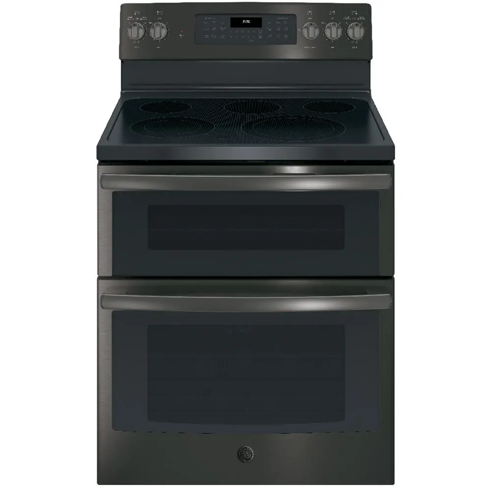 JB860BJTS GE Double Oven Electric Range  - 6.6 cu. ft. Black Stainless Steel-1