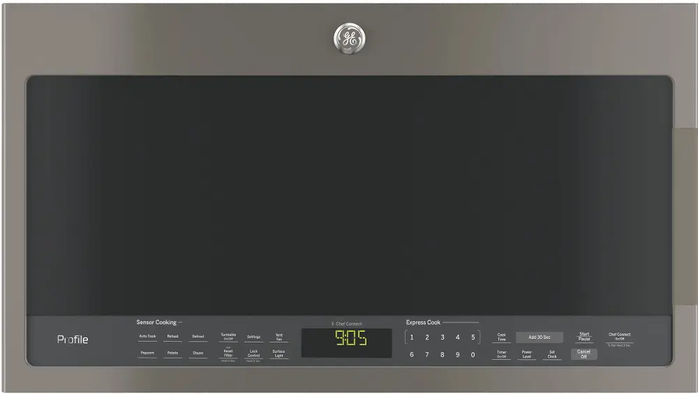 PVM9005BLTS GE Profile Series 2.1 Cu. Ft. Over-the-Range Sensor Microwave Oven - Black Stainless Steel-1