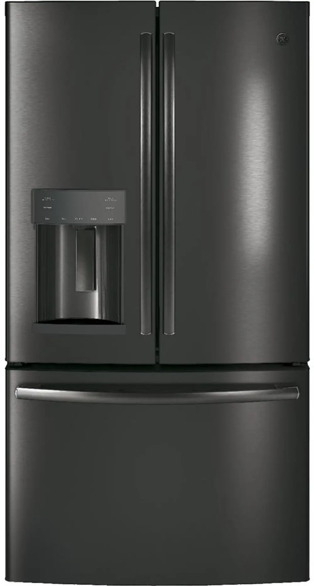 GFE28GBLTS GE 27.8 cu. ft. French-Door Refrigerator - 36 Inch Black Stainless Steel-1