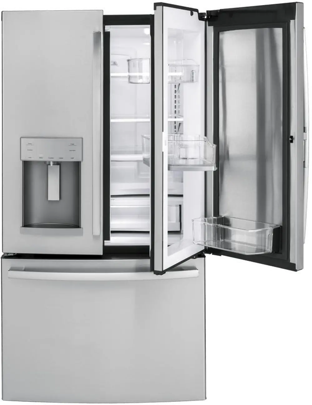 GFD28GSLSS GE 27.8 cu. ft. French Door-in-Door Refrigerator - 36 Inch Stainless Steel-1