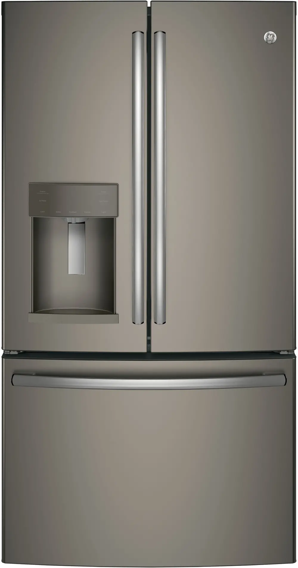 GFD28GMLES GE 27.8 cu. ft. French Door Refrigerator - 36 Inch Slate-1