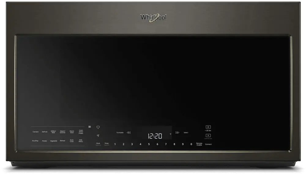 WMH78019HV Whirlpool Over the Range Microwave - 1.9 cu. ft. Black Stainless Steel-1