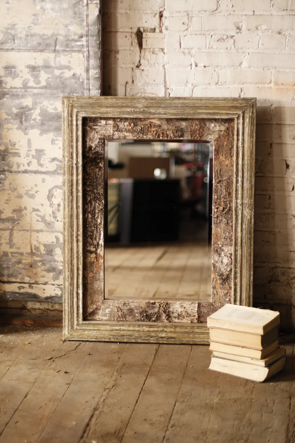 Wooden Birch Framed Mirror-1