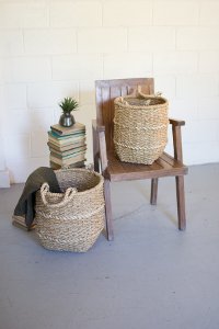 rope basket with handles