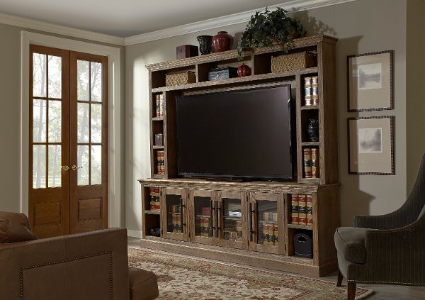 Entertainment Centers Wall Mounted Tv Rc Natural Brown 2 Piece Clic Entertainment Center Barnhouse