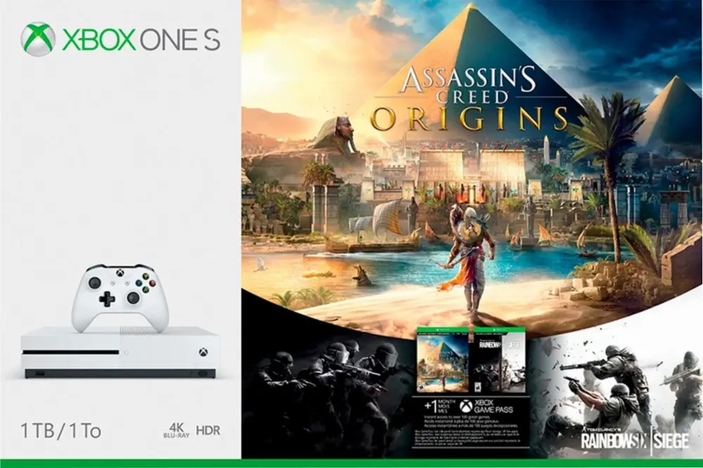XB1S/1TB_AC_ORIGINS Assassin's Creed Origins 1TB Xbox One S Bundle - White-1