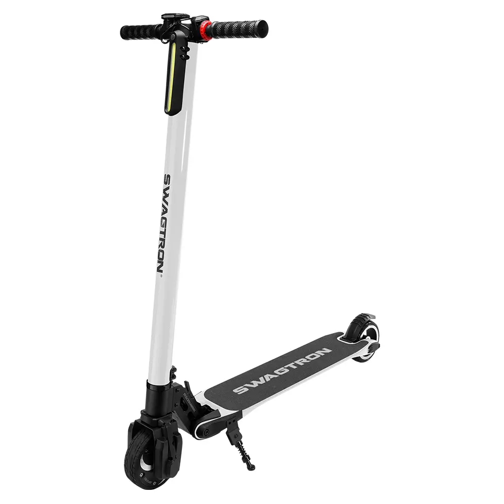 Swagtron White Swagger Carbon Fiber Electric Scooter-1