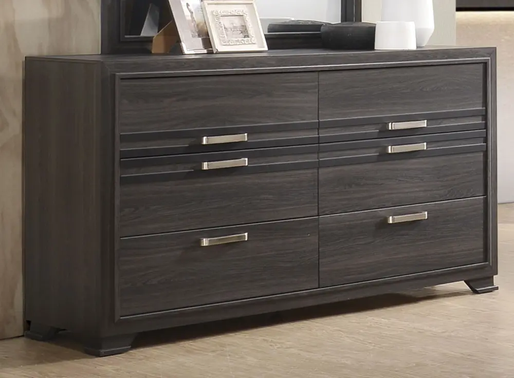 Modern Charcoal Gray Dresser - Alix-1