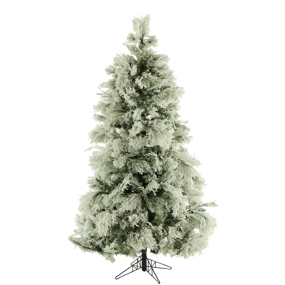 FFSN075-0SN 7.5 Ft Snowy Pine Christmas Tree-1