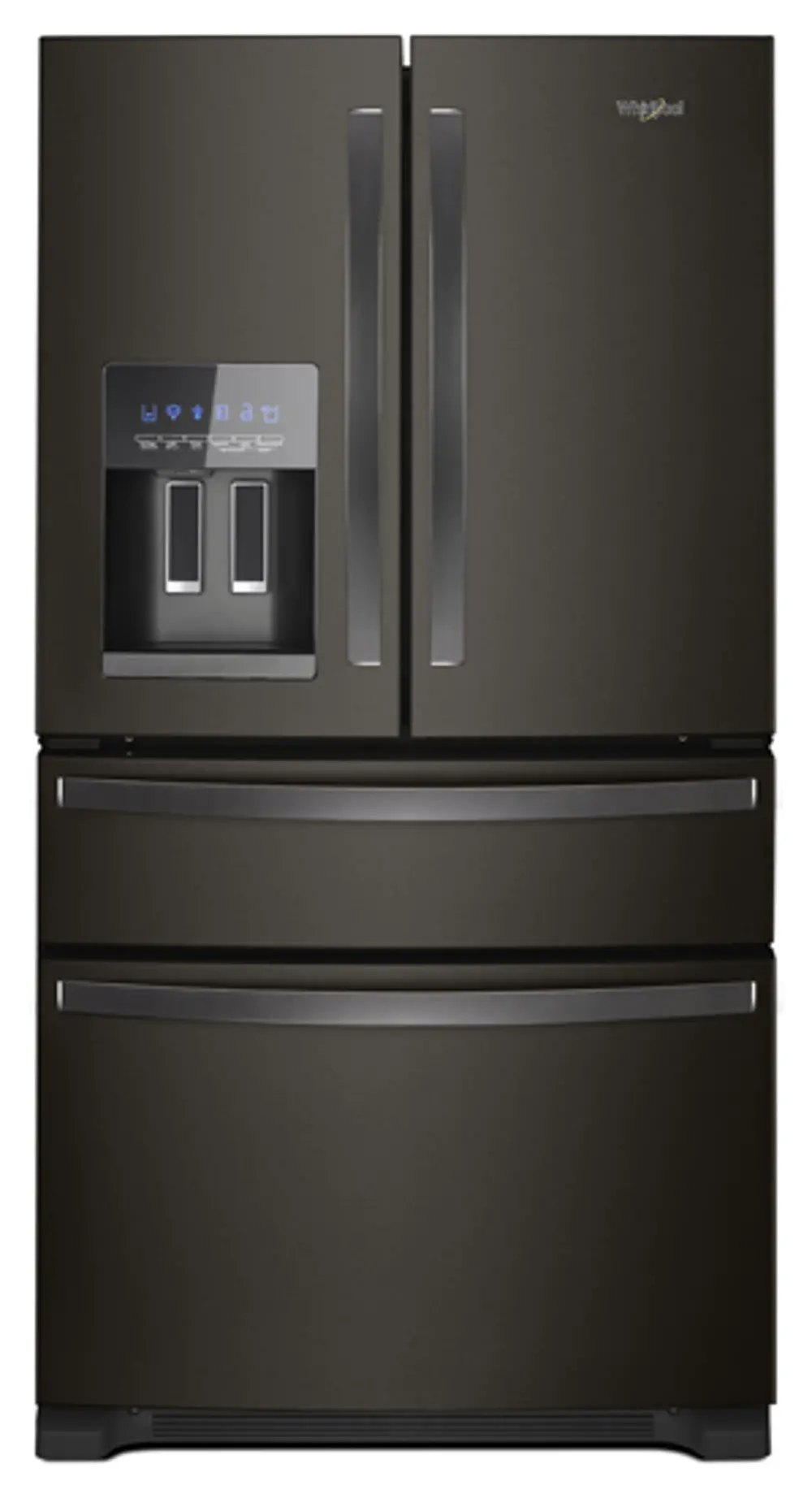 WRF974CIHV Whirlpool French Door Refrigerator - 36 Inch Black Stainless Steel Counter Depth-1