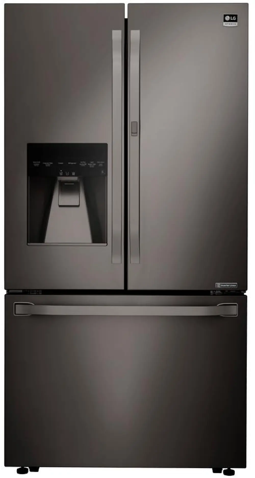 LSFXC2476D LG Studio French Door Counter Depth Smart Refrigerator with Door-in-Door - 23.5 cu. ft., 36 inch Black Stainless Steel-1
