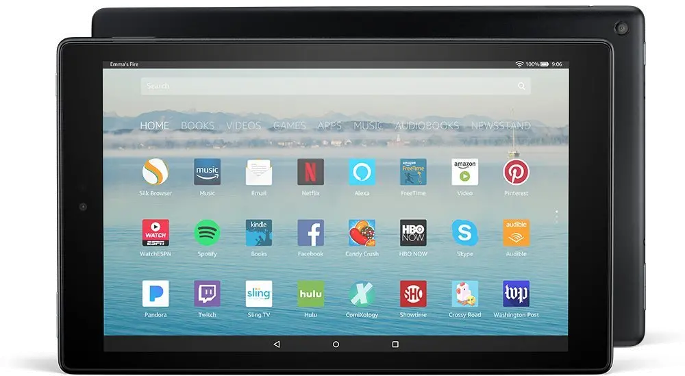 B01J6RPGKG,FIRE-10 Amazon Fire HD 10 Tablet with Alexa Hands-Free - 32GB - Black -1