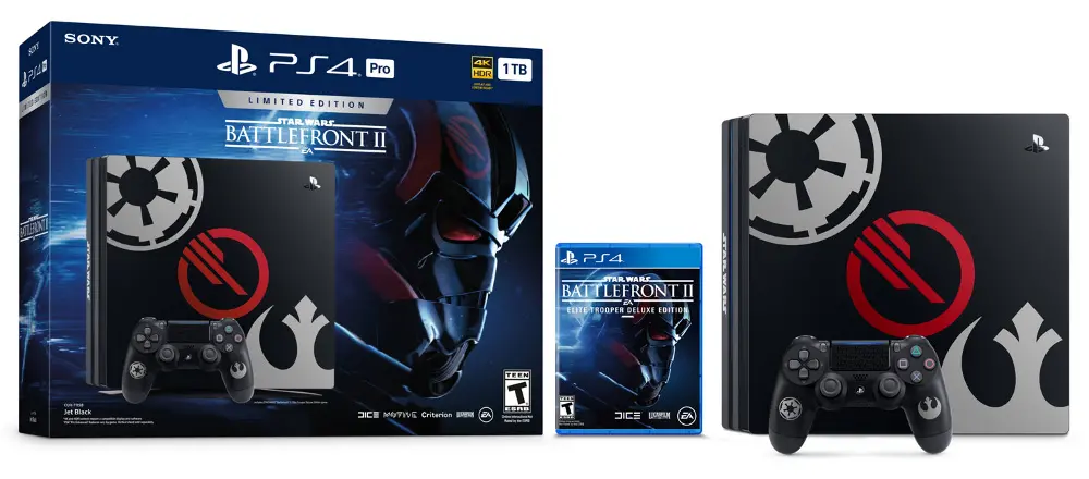 PS4 SCE 302421 PlayStation 4 Pro - Star Wars: Battlefront II - 1 TB Bundle-1
