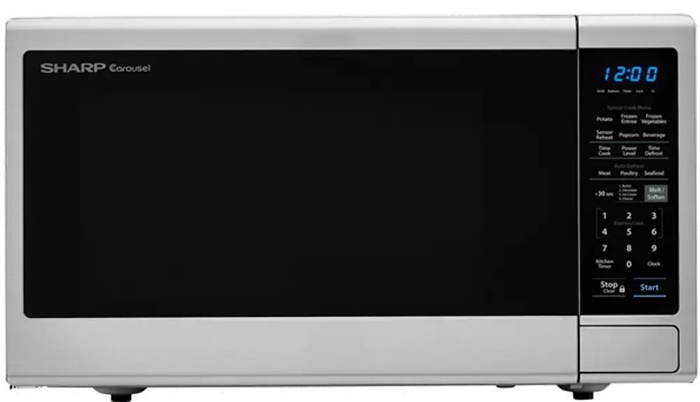 SMC1443CM Sharp 1.4 Cu. Ft. Microwave - Stainless Steel-1