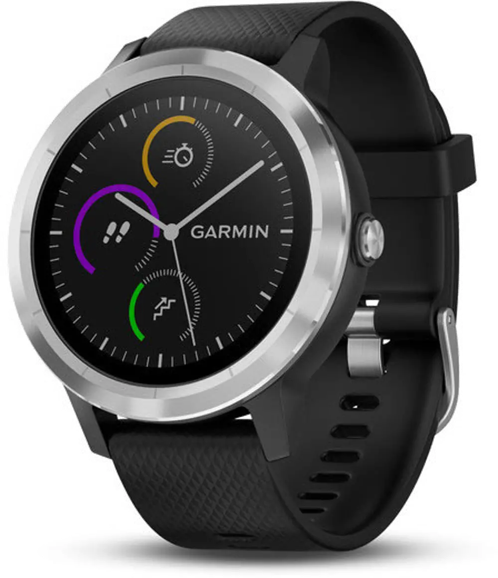 010-01769-01 Garmin Vivoactive 3 Fitness Band Smart Watch Black-1