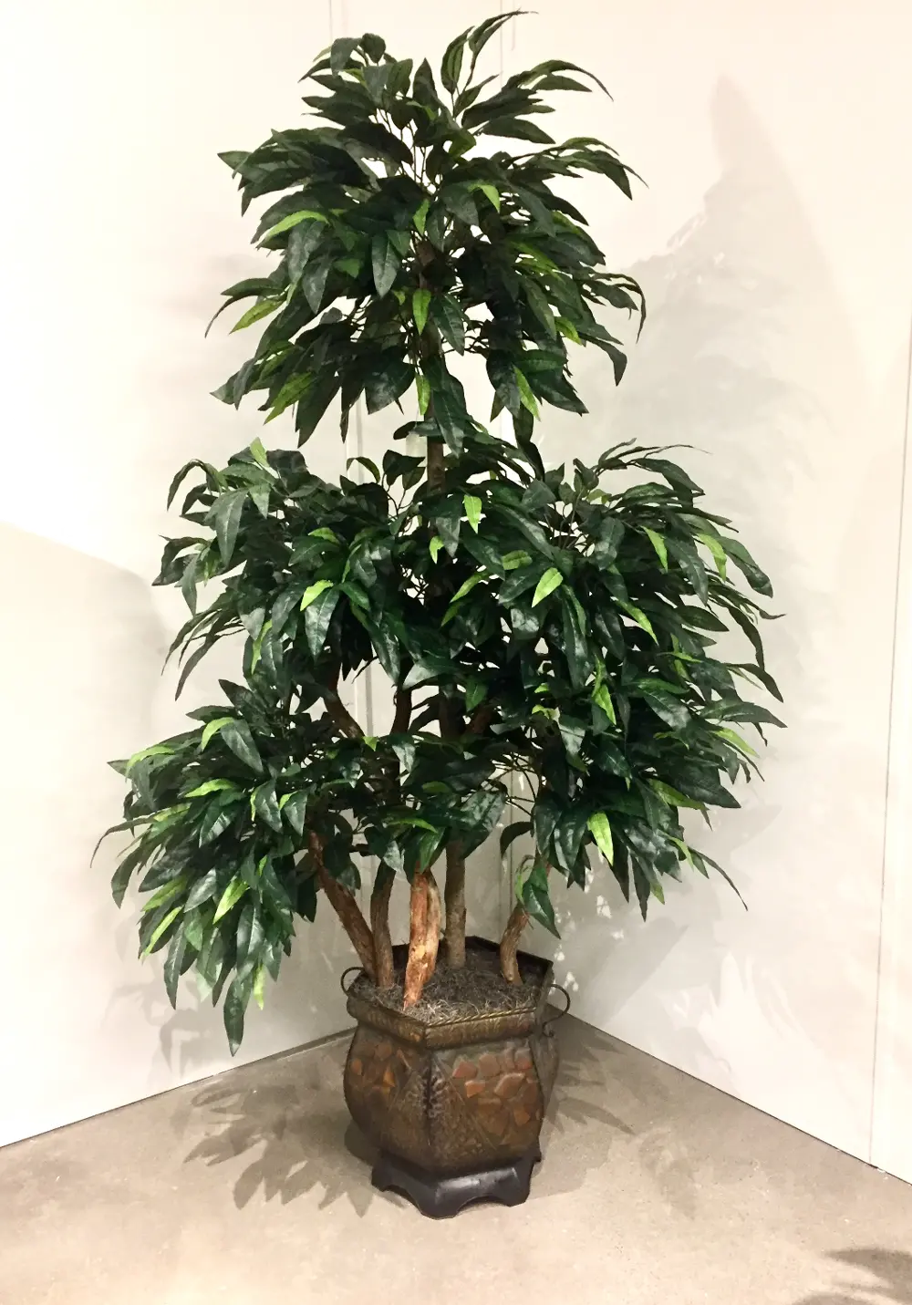 7 Foot Faux Mango Ladder Tree Arrangement-1