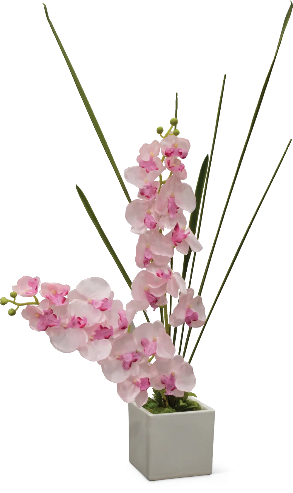 36 Inch Faux Pink Orchid Arrangement-1