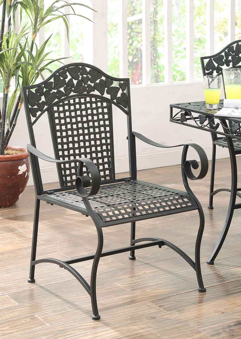 110894316 2 Metal Outdoor Patio Chairs - Ivy League sku 110894316