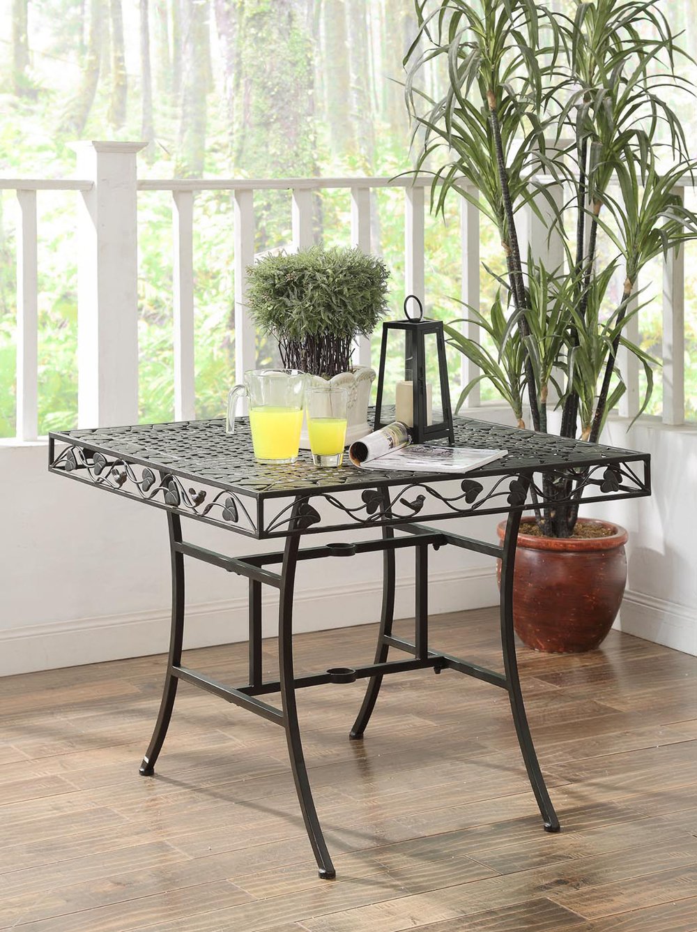 Metal Square Outdoor Patio Table - Ivy League