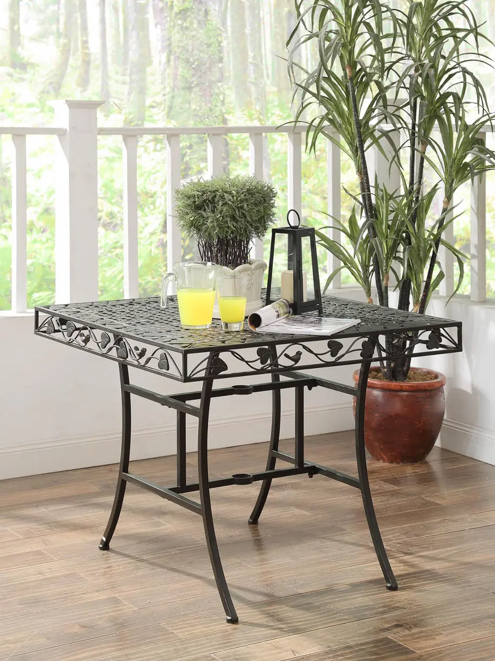 Metal Square Outdoor Patio Table - Ivy League -1