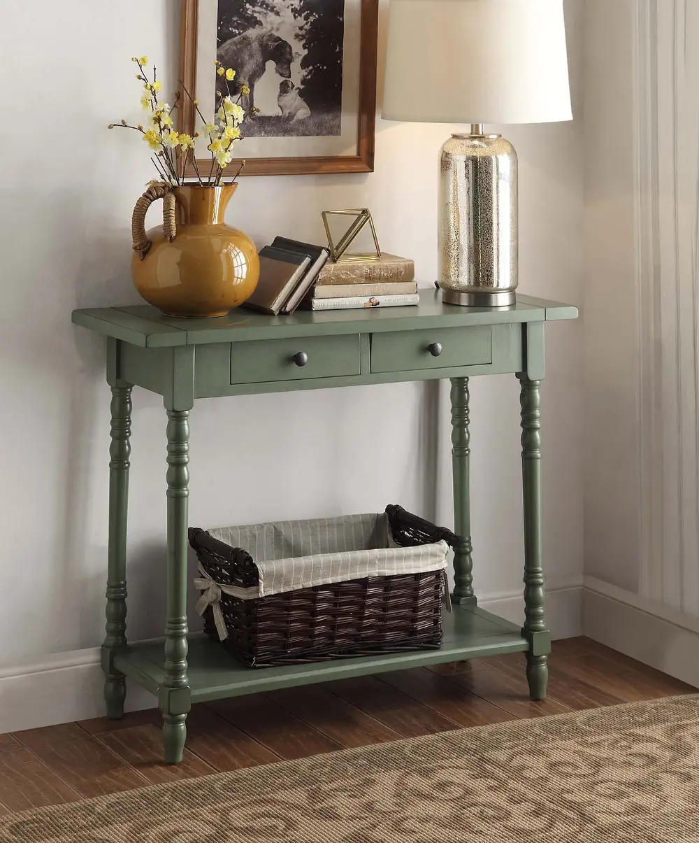 Cottage Green Entry Table - Simplicity-1