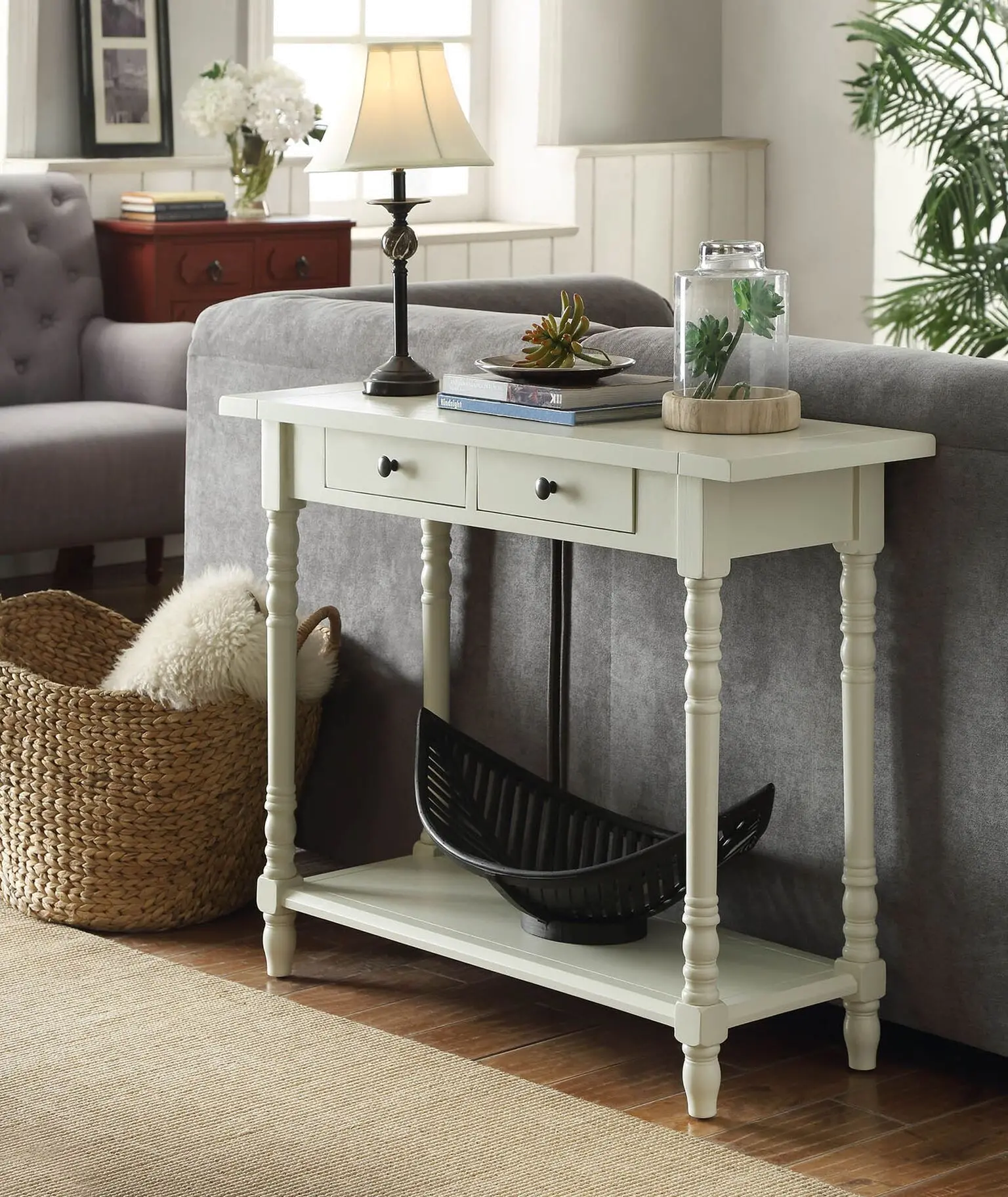 Photos - Coffee Table 4D Concepts Buttermilk White Entry Table - Simplicity 570479